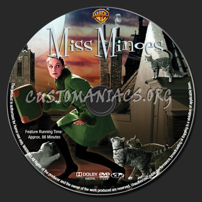 Miss Minoes dvd label