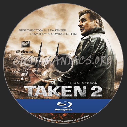 Taken 2 blu-ray label