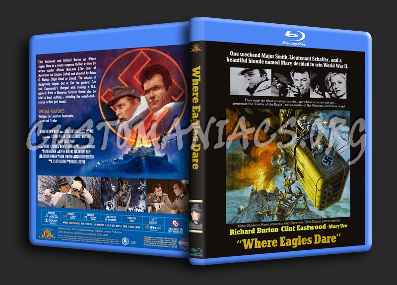 Where Eagles Dare blu-ray cover