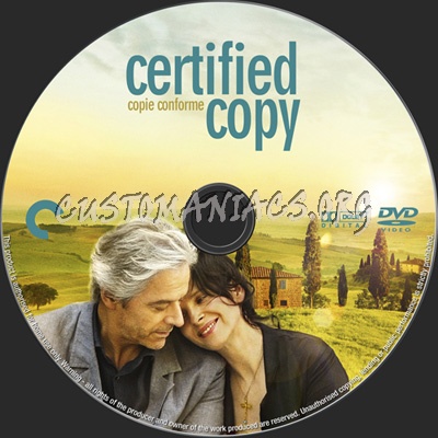 Certified Copy (2010) dvd label