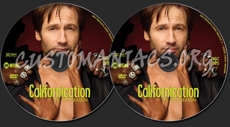 Californication Season 5 dvd label