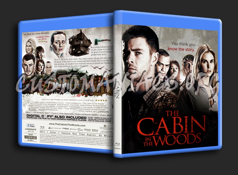 The Cabin in the Woods blu-ray cover