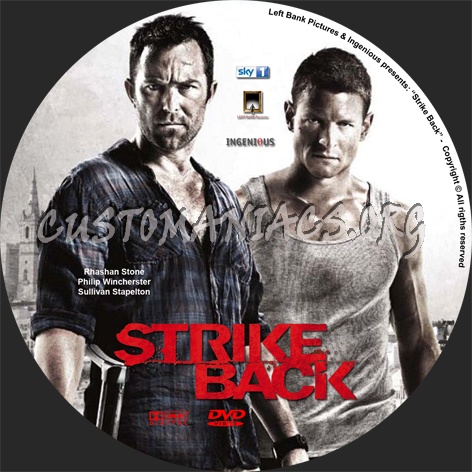 Strike Back dvd label