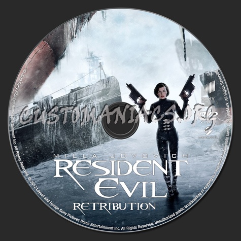 Resident Evil: Retribution dvd label