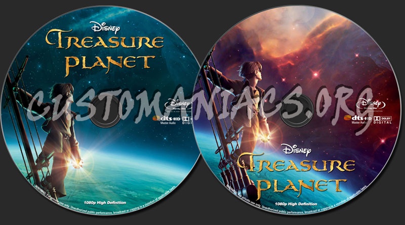 Treasure Planet blu-ray label