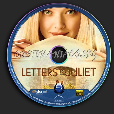 Letters To Juliet blu-ray label