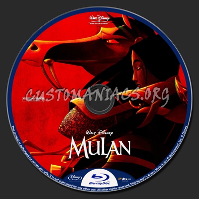 Mulan blu-ray label