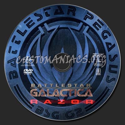 Battlestar Galactica: Razor dvd label