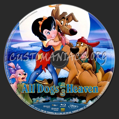 All Dogs Go To Heaven blu-ray label