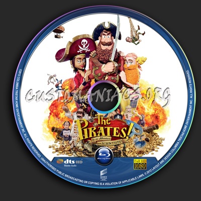 The Pirates! In an Adventure with Scientists blu-ray label