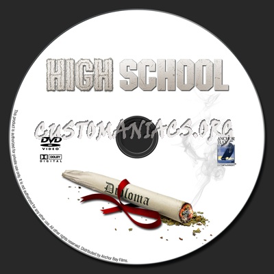 High School dvd label