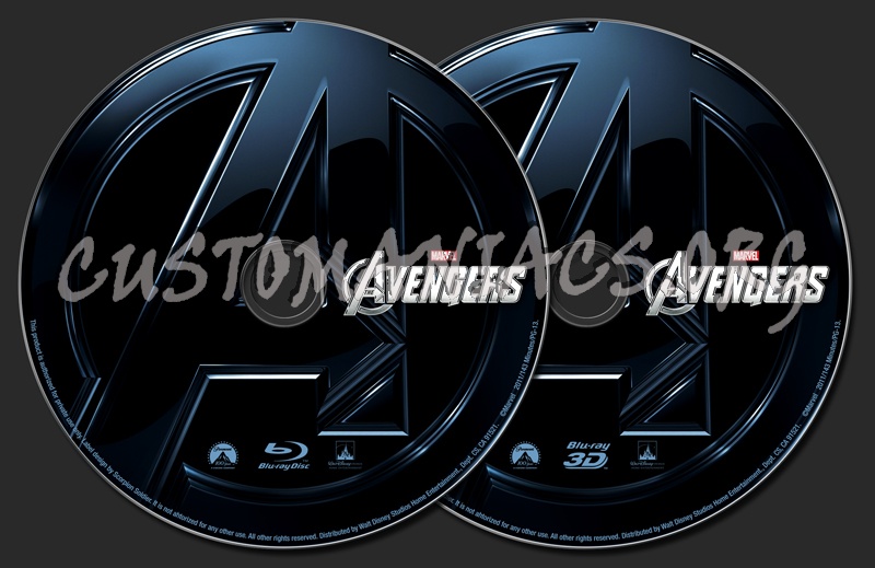 The Avengers blu-ray label