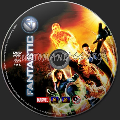 Fantastic Four aka Fantastic 4 dvd label