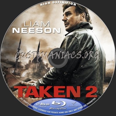 Taken 2 blu-ray label