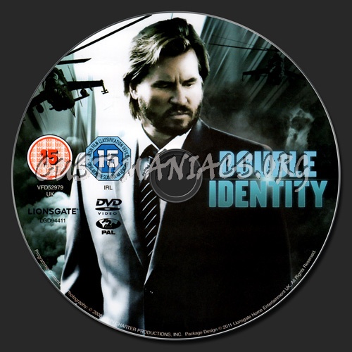 Double Identity dvd label