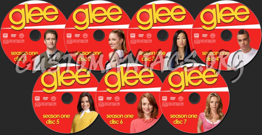 Glee dvd label