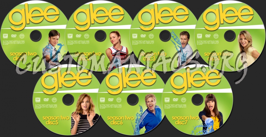 Glee Season two dvd label