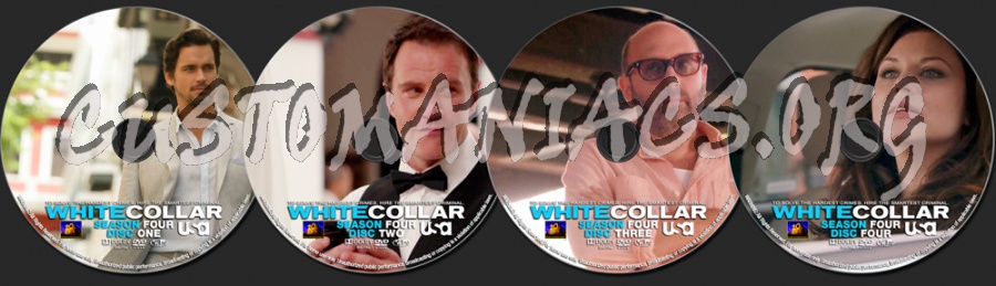 White Collar Season 4 dvd label