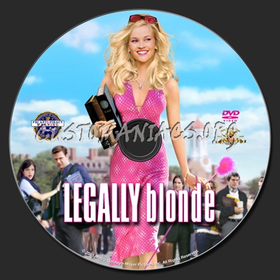 Legally Blonde dvd label