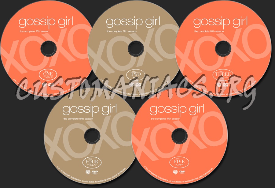 Gossip Girl Season 5 dvd label