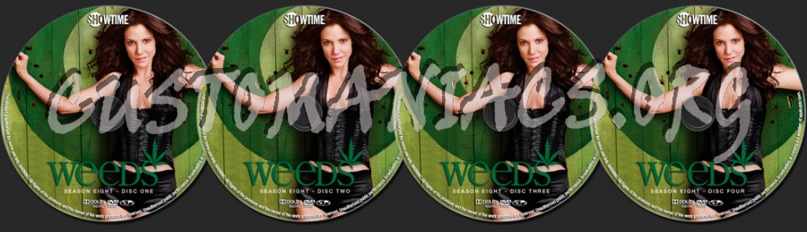 Weeds Season Eight dvd label