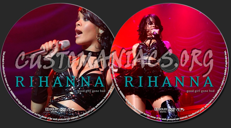 Rihanna Good Girl Gone Bad dvd label