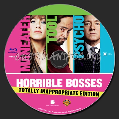 Horrible Bosses blu-ray label