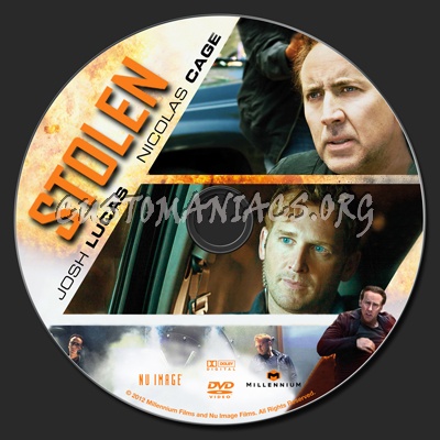 Stolen (2012) dvd label