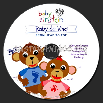 Baby Einstein : Baby da Vinci (2004) dvd label