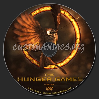 The Hunger Games (2012) dvd label