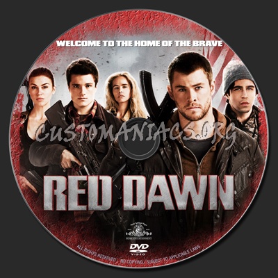 Red Dawn (2012) dvd label