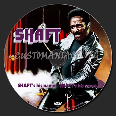 Shaft (1971) dvd label