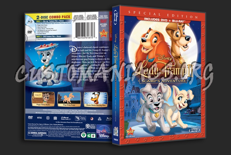 Lady and the Tramp II Scamp's Adventure dvd cover