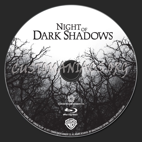Night of Dark Shadows blu-ray label
