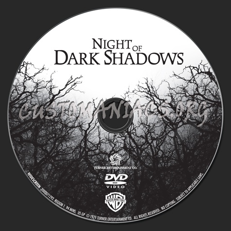 Night of Dark Shadows dvd label