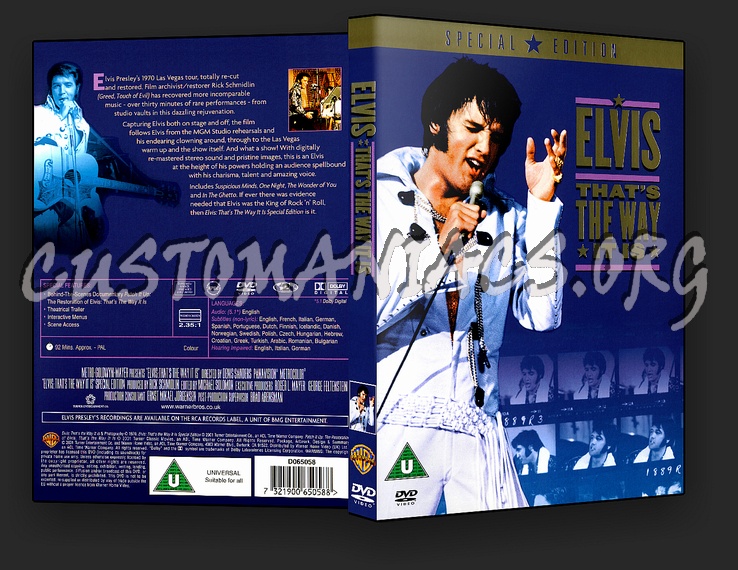 Elvis Thats The Way It Is dvd cover