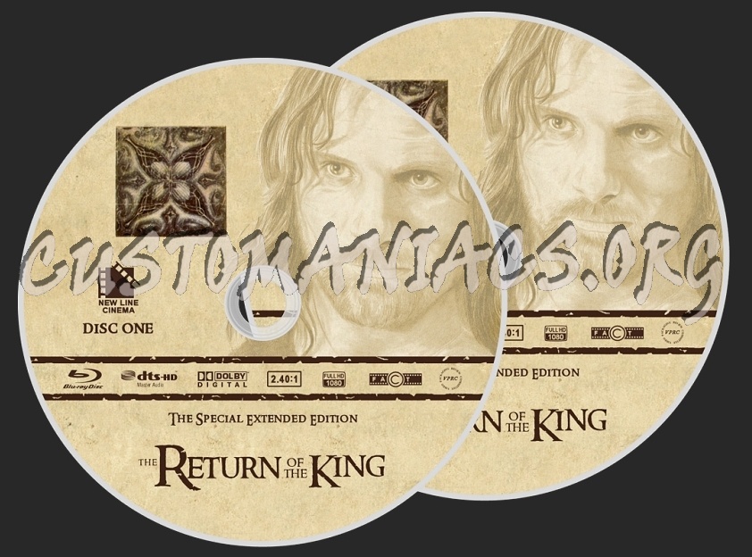 Return Of The King Extended blu-ray label