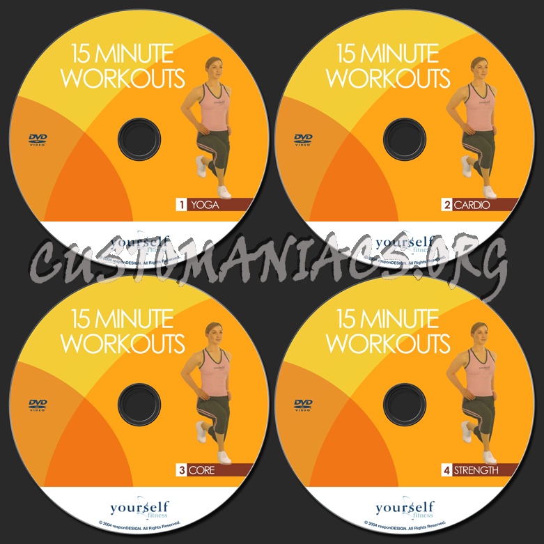 15 Minute Workouts dvd label
