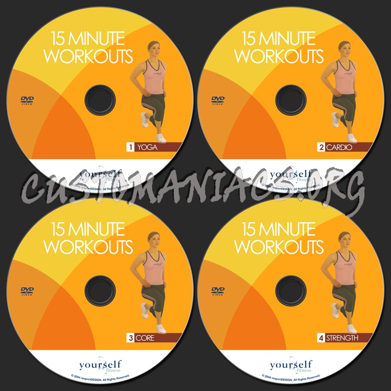 15 Minute Workouts dvd label