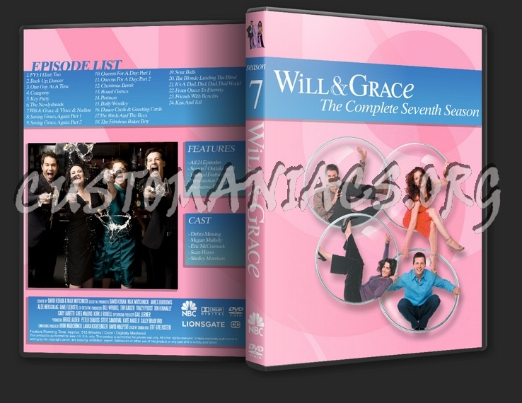 Will & Grace Season 1-8 dvd cover