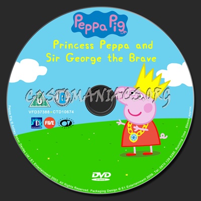 Princess Peppa & Sir George the Brave dvd label