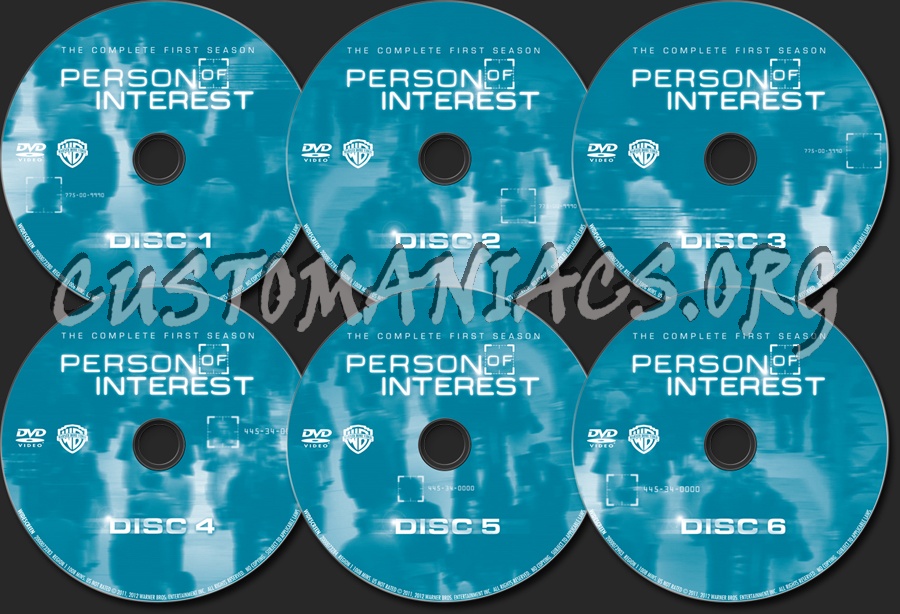 Person of Interest Season 1 dvd label