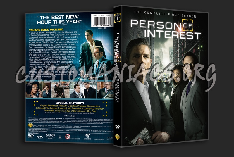 Person of Interest Season 1 dvd cover