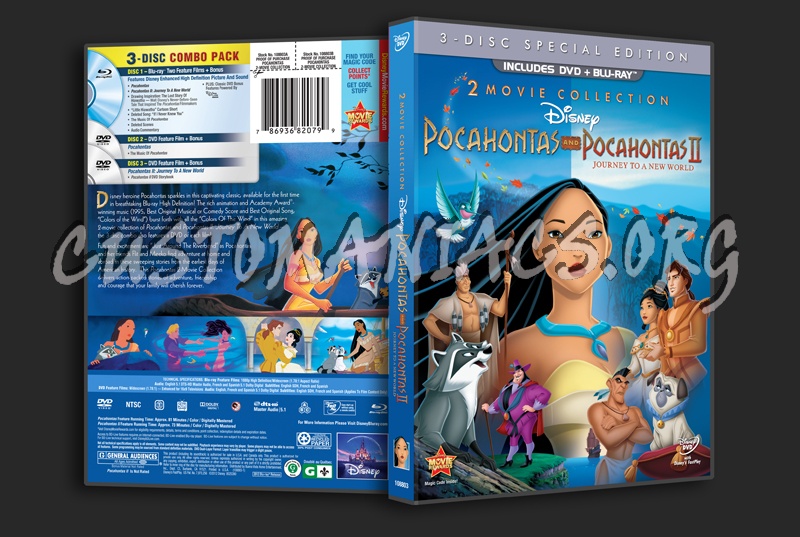 Pocahontas and Pocahontas 2 dvd cover