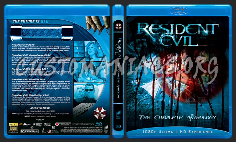 Resident Evil Anthology blu-ray cover