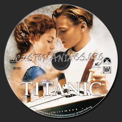 Titanic (1997) dvd label