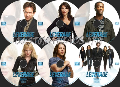 Leverage Season 4 dvd label