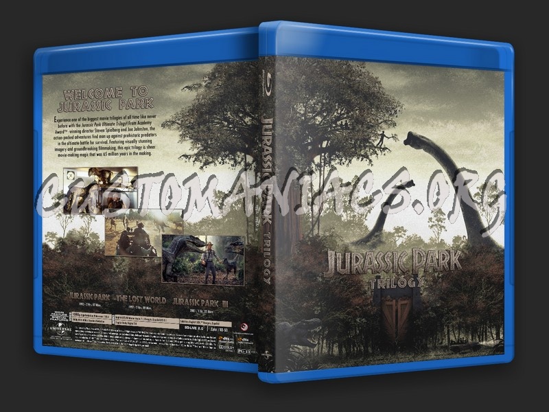 Jurassic Park Trilogy blu-ray cover