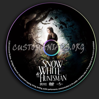 Snow White & The Huntsman dvd label