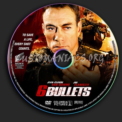 6 Bullets dvd label
